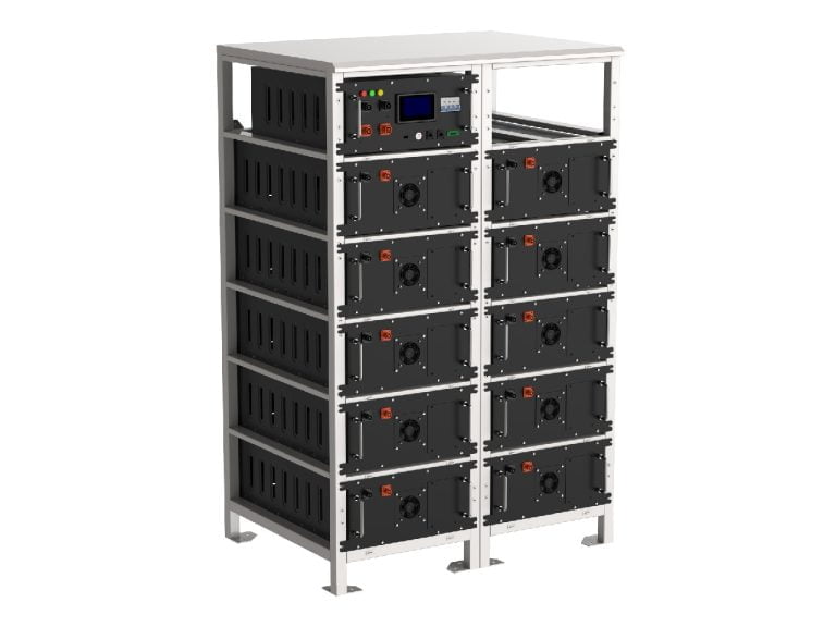 20.48 KW Acumulator Litiu LiFePo4 HV+BMS calculator inclus pentru panouri fotovoltaice+CABLU SILICON