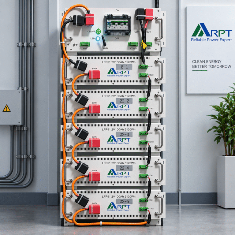 Набор аккумуляторов LiFePO4 High Voltage 61,44кВт·ч (12×5,12кВт·ч) с BMS и монтажной рамой