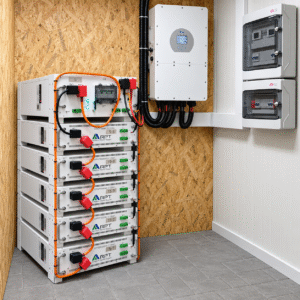 Set Acumulatori LiFePO4 High Voltage 20,48kWh (4×5,12kWh) cu BMS și Stilaj — 4